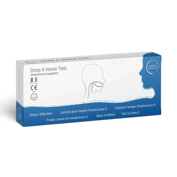 Autotest angine streptococcique Patris Health – test rapide Streptocoque A
