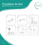 Étapes du test d’allergie Patris Health – test IgE
