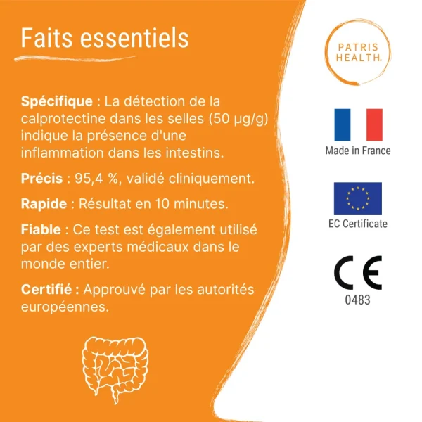Faits essentiels du test calprotectine Patris Health