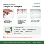 Mode d’emploi en trois étapes de l’autotest Patris Health Maladie de Lyme